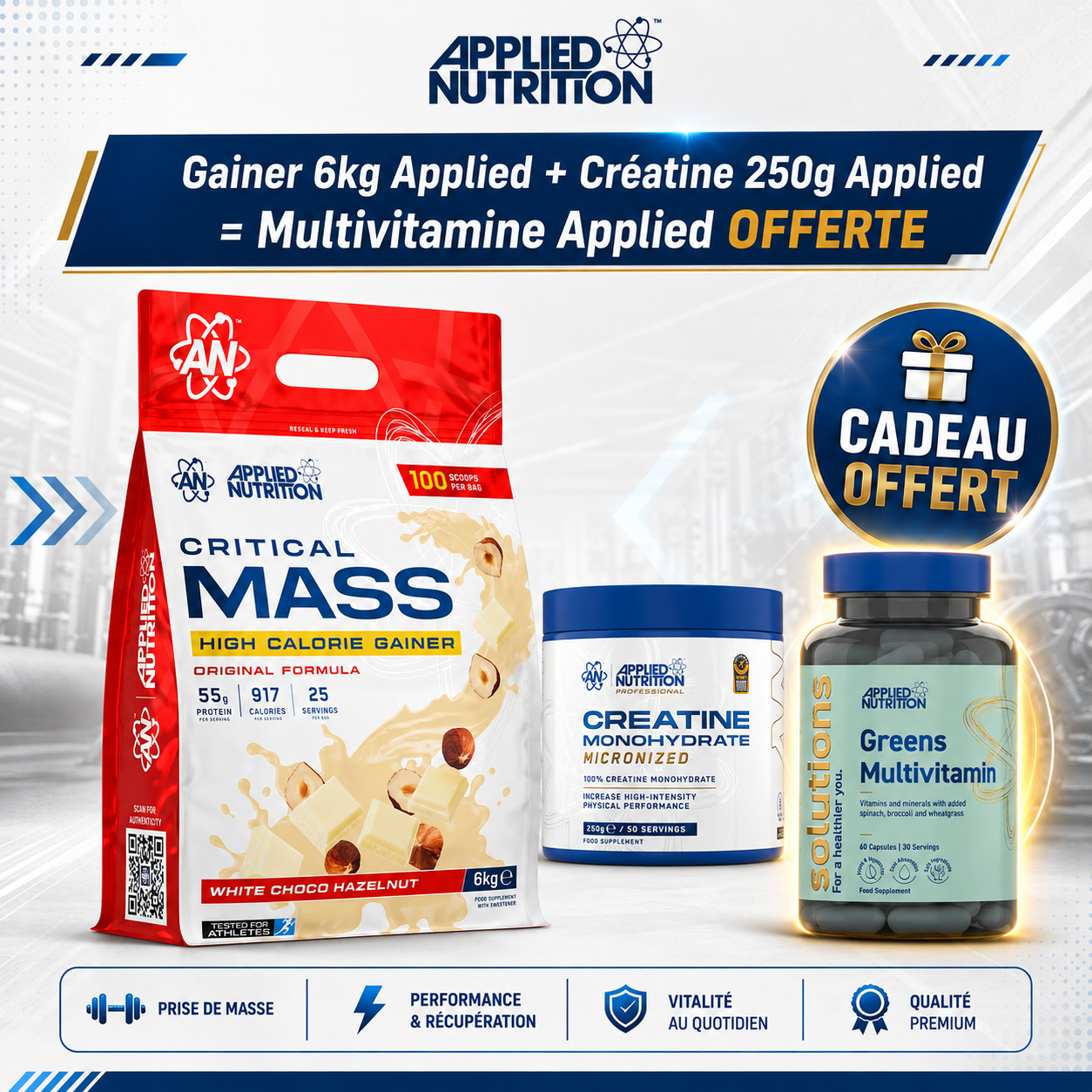 PACK GAINER 6KG - APPLIED NUTRITION