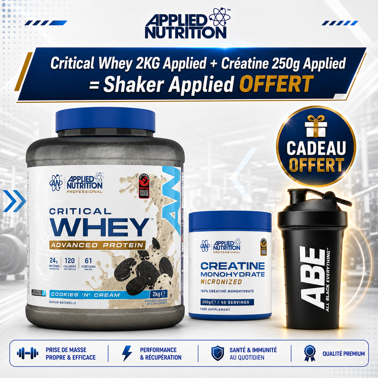 PACK CRITICAL WHEY 2KG APPLIED NUTRITION