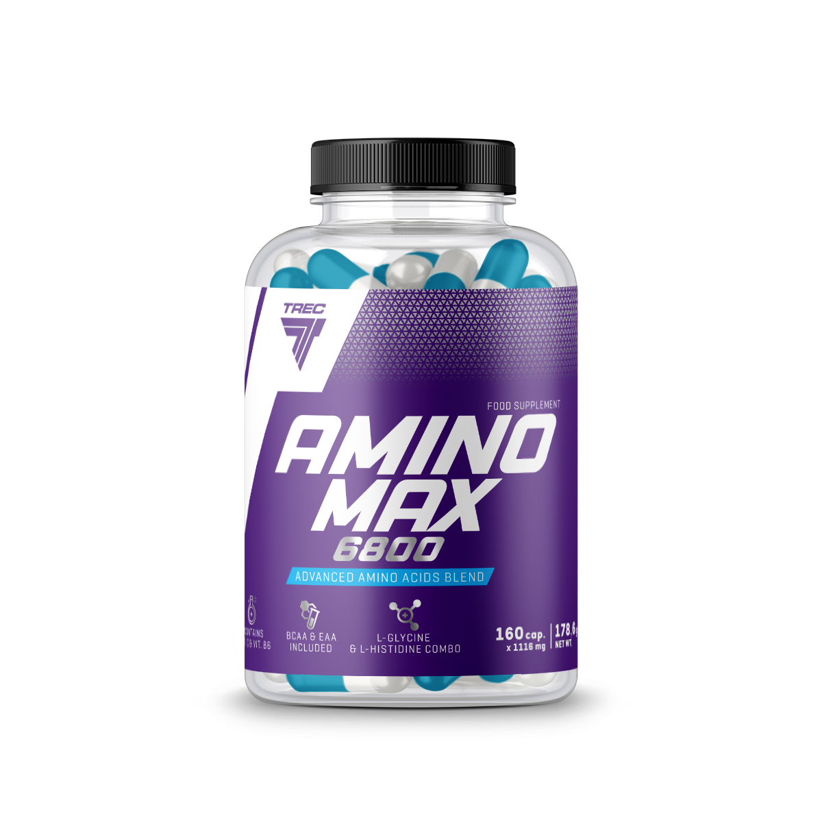AMINOMAX 6800180CAPS TREC NUTRITION - Diét-éthique