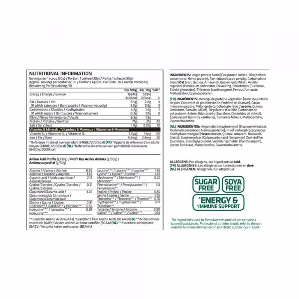 PLANT PROTEIN VEGAN - USN - Diét-éthique