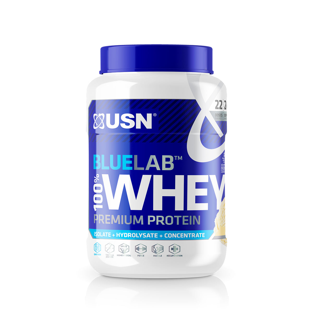 BLUE LAB 100% WHEY PREMIUM PROTEIN - USN - Diét-éthique