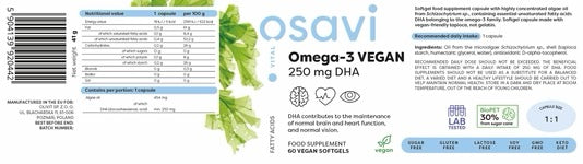 OMEGA 3 VEGAN - OSAVI - Diét-éthique
