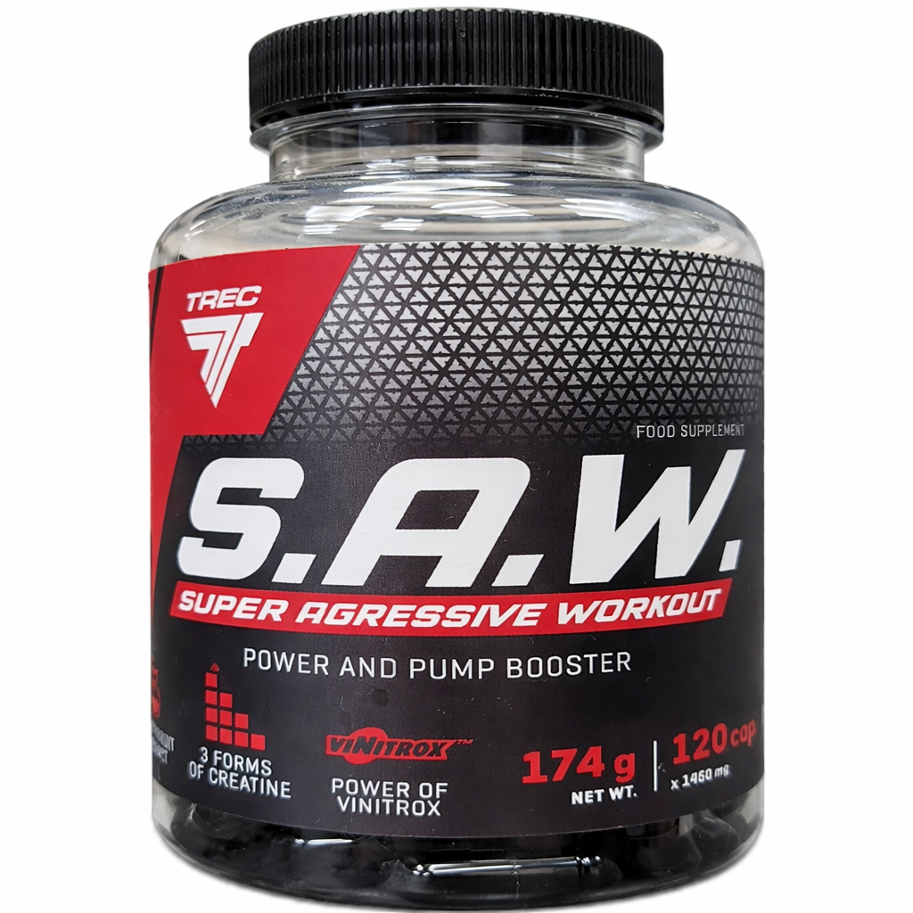 S.A.W PRE WORKOUT CAPS - TREC NUTRITION - Diét-éthique