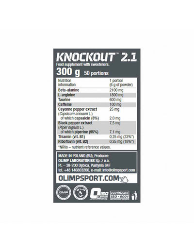 KNOCKOUT Pré workout - OLIMP