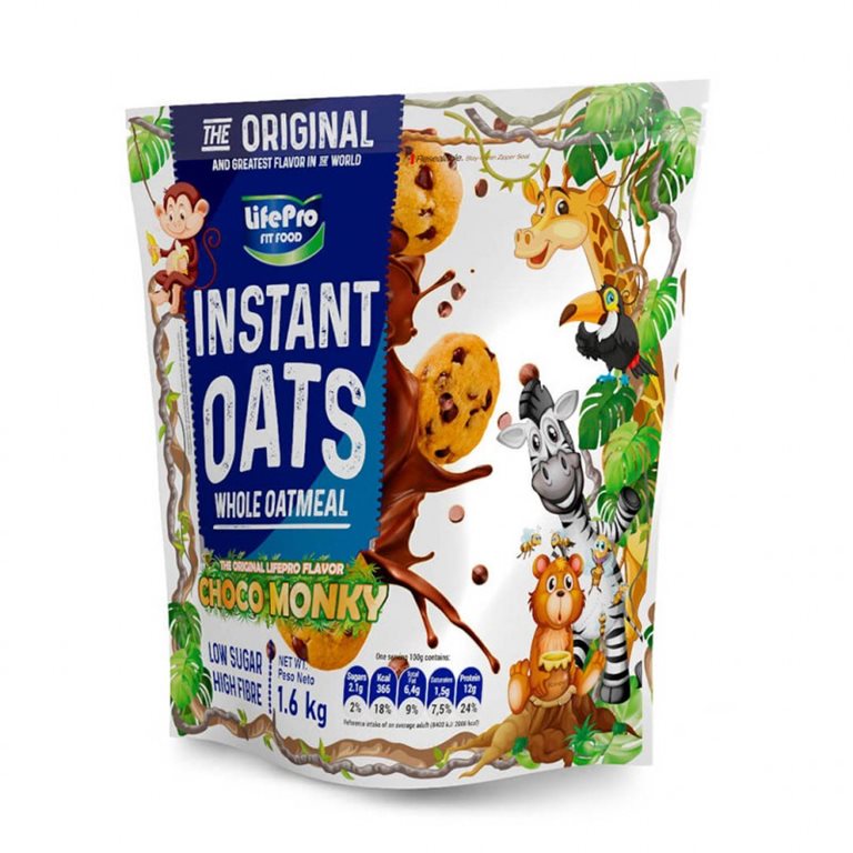 FIT FOOD INSTANT OATS PREMIUM CHOCO MONKEY - LifePro - Diét-éthique
