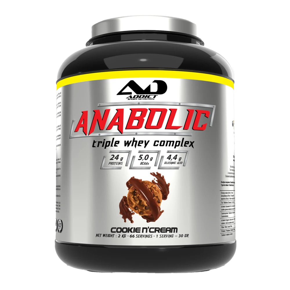 ANABOLIC TRIPLE WHEY COMPLEX - ADDICT - Diét-éthique