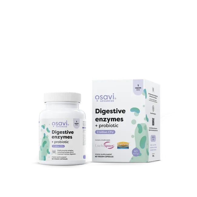 DIGESTIVE ENZYME + PROBIOTIC - OSAVI - Diét-éthique