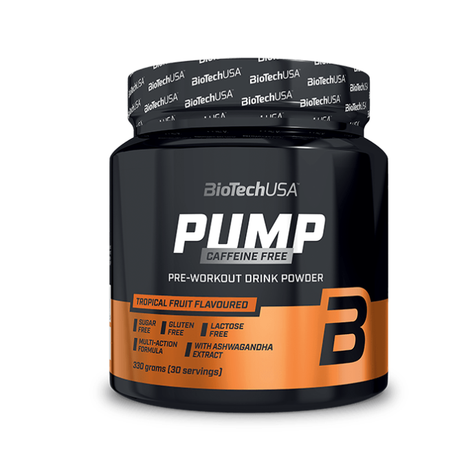 PRE WORKOUT PUMP NO CAF - BIOTECH USA