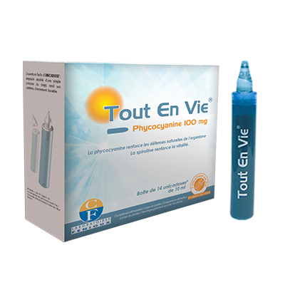 Tout En Vie ® Phycocyanine en ampoules de 100 mg