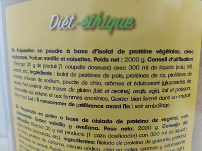 PROTEIN VEGAN 2KG DIET ETHIQUE - Diét-éthique