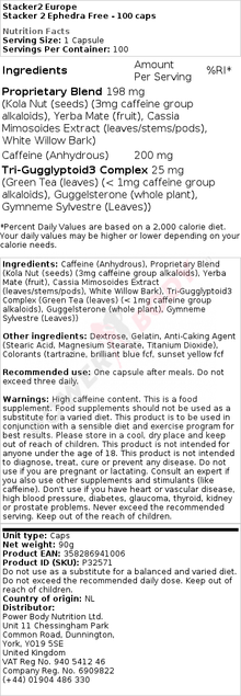 Stacker 2- 100CAPS - Diét-éthique