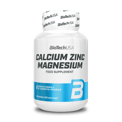 Calcium Zinc Magnesium 100 comprimés BIOTECH - Diét-éthique