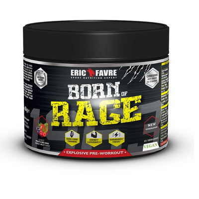 Pre Workout Booster Explosif Born Of Rage Vegan FAVRE - Diét-éthique