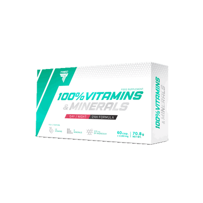 100% VITAMINS & MINERALS - 60 caps - TREC NUTRITION - Diét-éthique