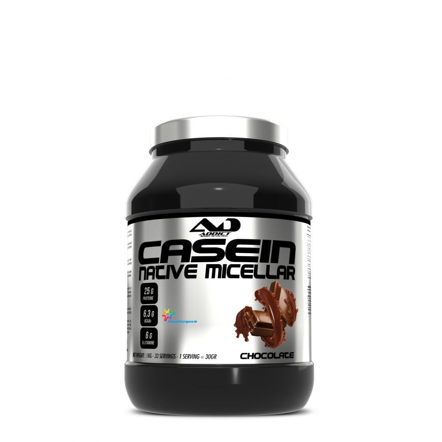 CASEIN NATIVE  MICELLAR 1KG ADDICT NUTRITION - Diét-éthique