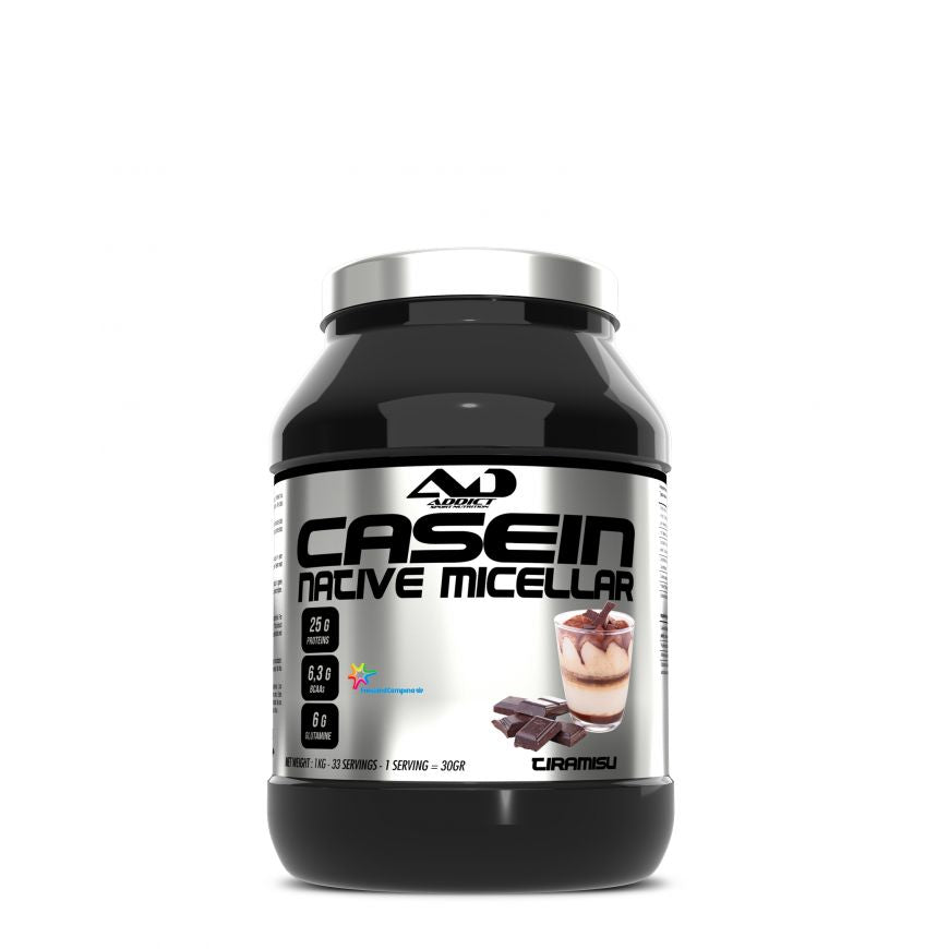 CASEIN NATIVE  MICELLAR 1KG ADDICT NUTRITION - Diét-éthique