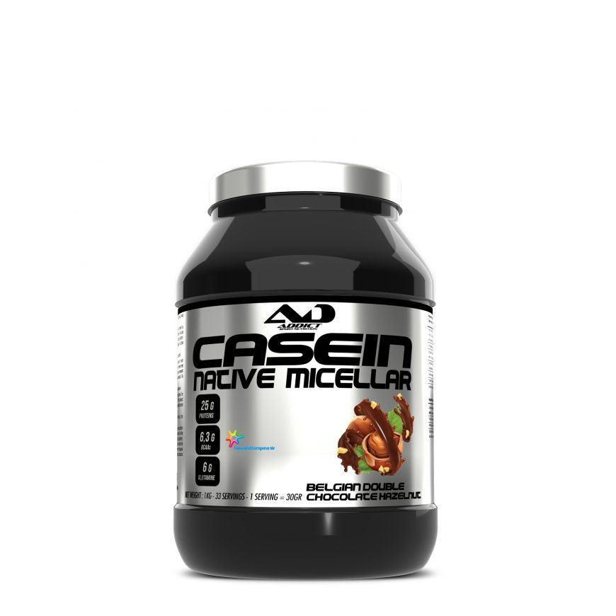 CASEIN NATIVE  MICELLAR 1KG ADDICT NUTRITION - Diét-éthique