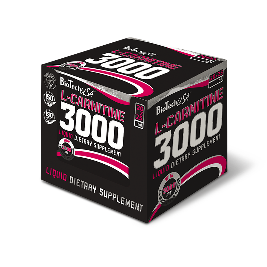 L - Carnitine 3 000 mg 25 ml BIOTECH - Diét-éthique